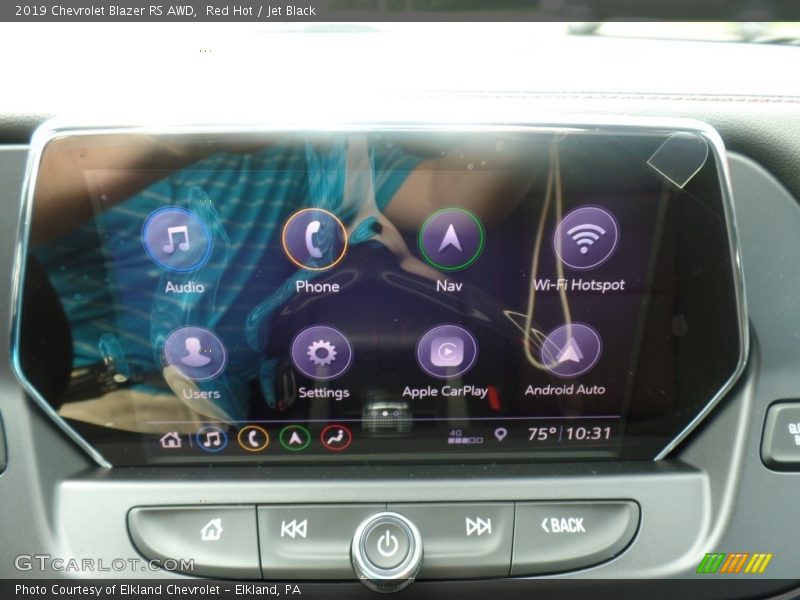 Red Hot / Jet Black 2019 Chevrolet Blazer RS AWD