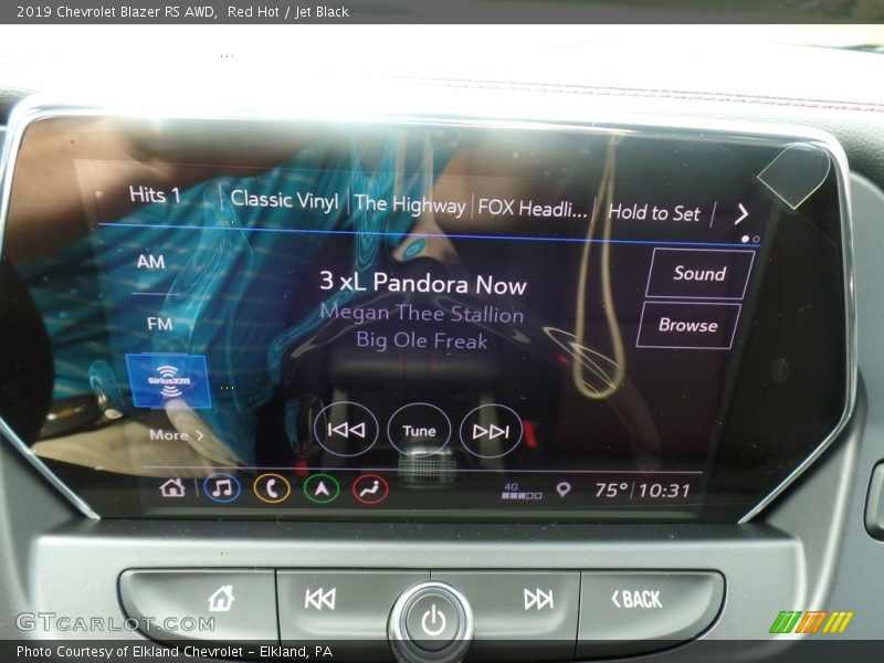 Red Hot / Jet Black 2019 Chevrolet Blazer RS AWD