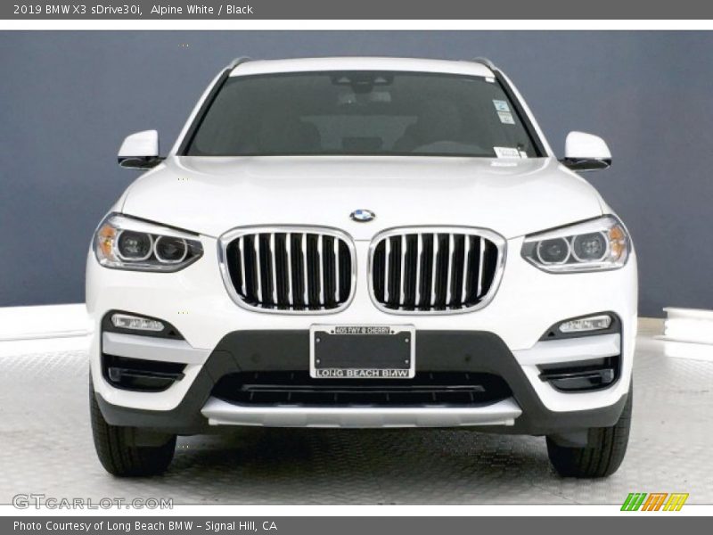 Alpine White / Black 2019 BMW X3 sDrive30i
