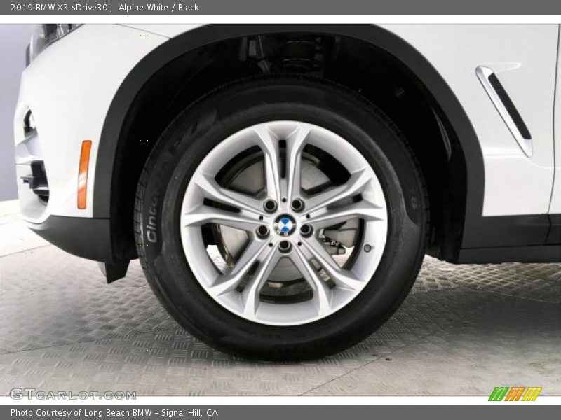 Alpine White / Black 2019 BMW X3 sDrive30i