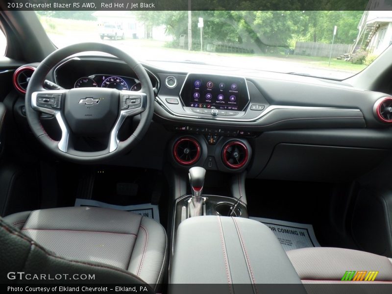 Red Hot / Jet Black 2019 Chevrolet Blazer RS AWD