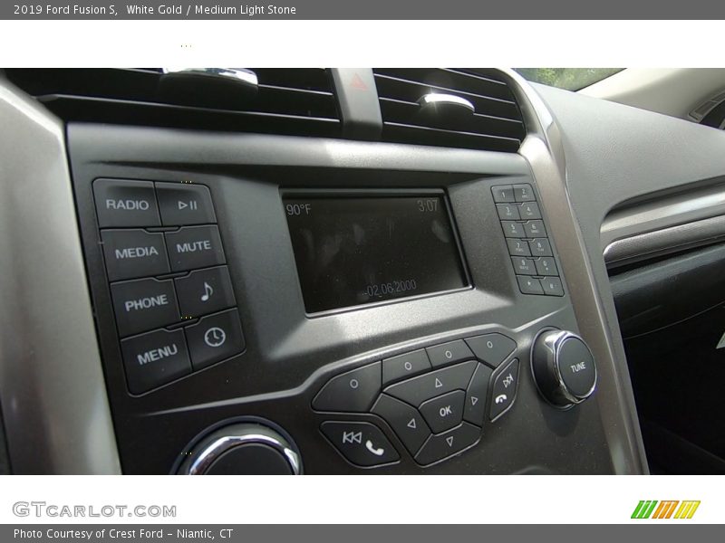 White Gold / Medium Light Stone 2019 Ford Fusion S