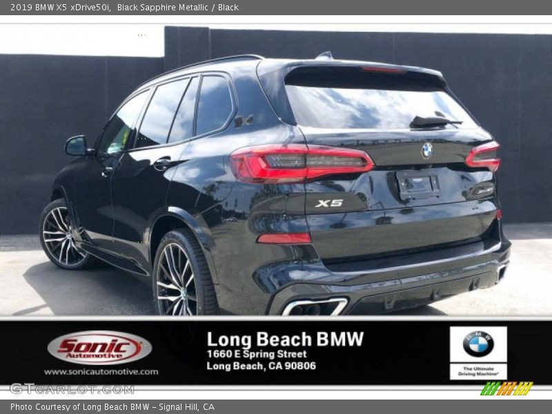 Black Sapphire Metallic / Black 2019 BMW X5 xDrive50i