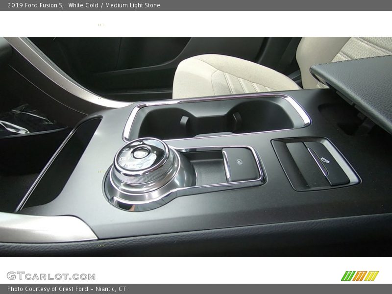 White Gold / Medium Light Stone 2019 Ford Fusion S