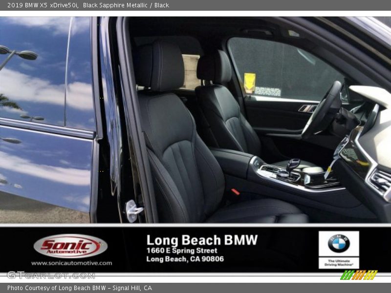 Black Sapphire Metallic / Black 2019 BMW X5 xDrive50i