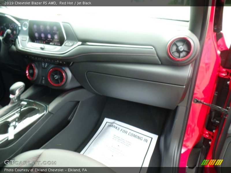 Red Hot / Jet Black 2019 Chevrolet Blazer RS AWD