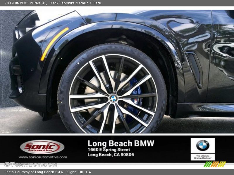 Black Sapphire Metallic / Black 2019 BMW X5 xDrive50i