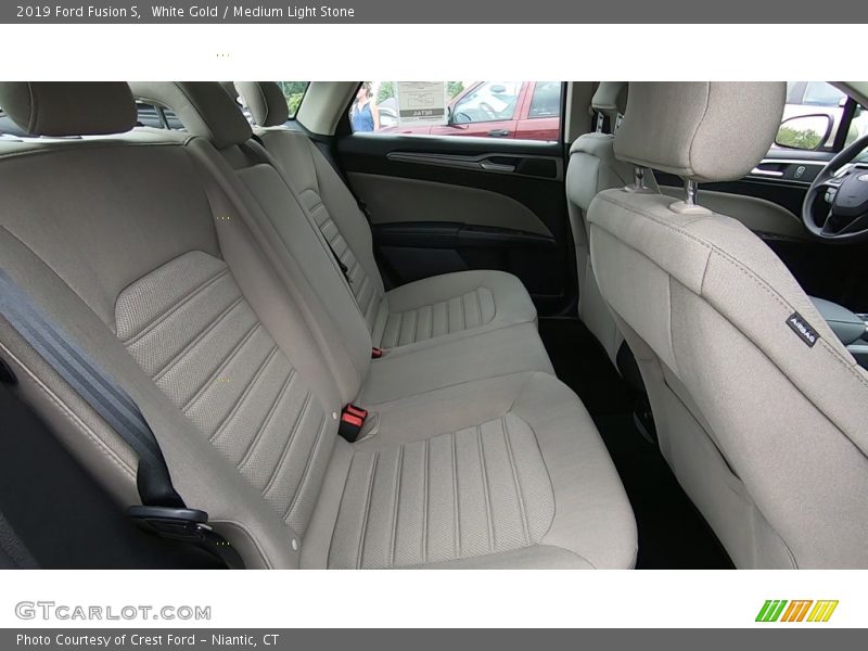 White Gold / Medium Light Stone 2019 Ford Fusion S