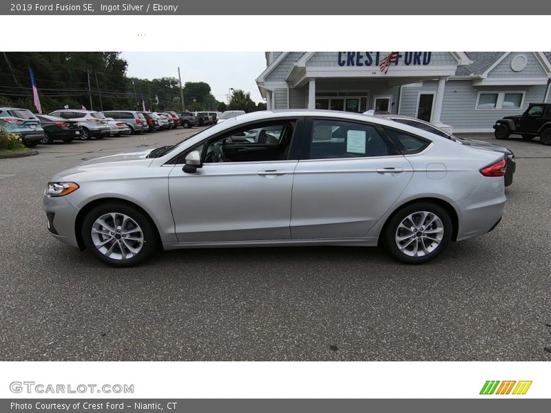 Ingot Silver / Ebony 2019 Ford Fusion SE