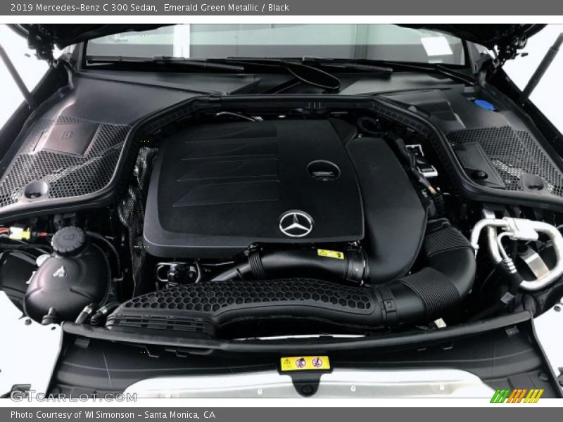 Emerald Green Metallic / Black 2019 Mercedes-Benz C 300 Sedan