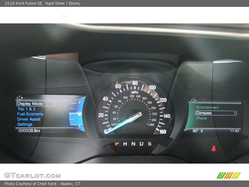 Ingot Silver / Ebony 2019 Ford Fusion SE