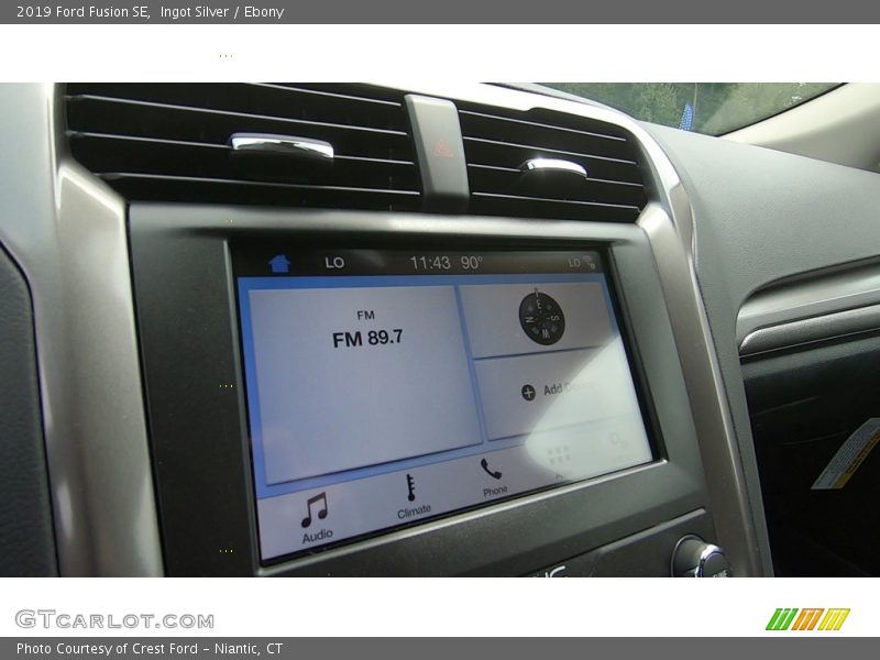Ingot Silver / Ebony 2019 Ford Fusion SE