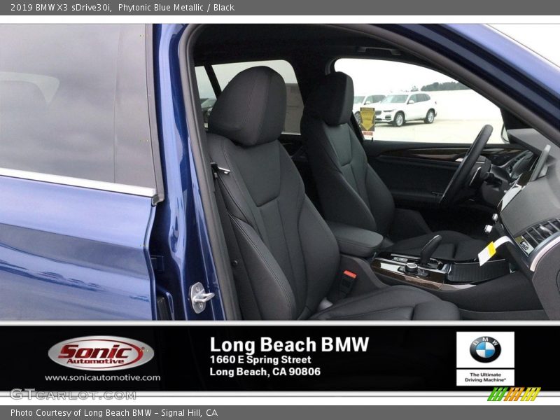 Phytonic Blue Metallic / Black 2019 BMW X3 sDrive30i