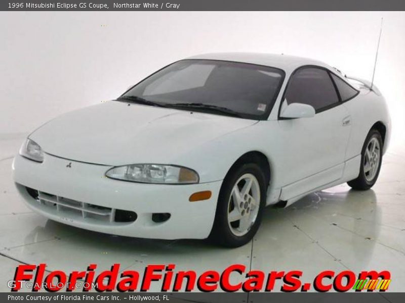 Northstar White / Gray 1996 Mitsubishi Eclipse GS Coupe