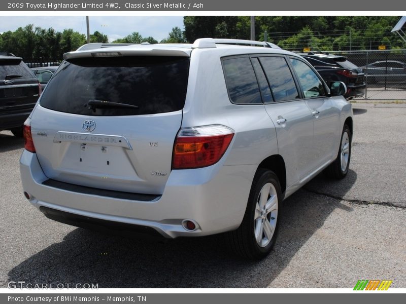 Classic Silver Metallic / Ash 2009 Toyota Highlander Limited 4WD