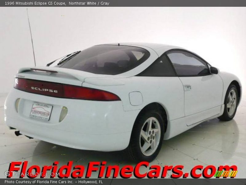Northstar White / Gray 1996 Mitsubishi Eclipse GS Coupe