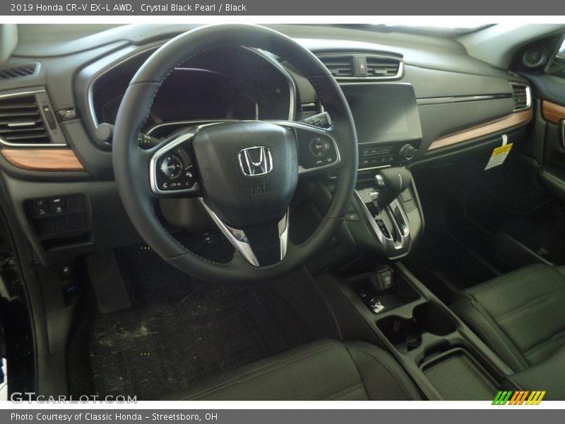 Crystal Black Pearl / Black 2019 Honda CR-V EX-L AWD