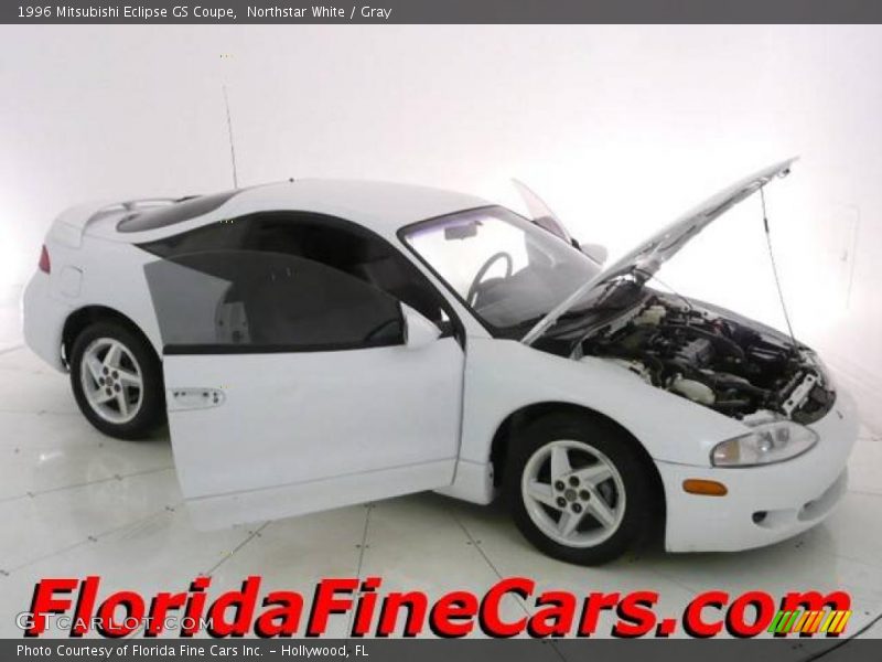 Northstar White / Gray 1996 Mitsubishi Eclipse GS Coupe