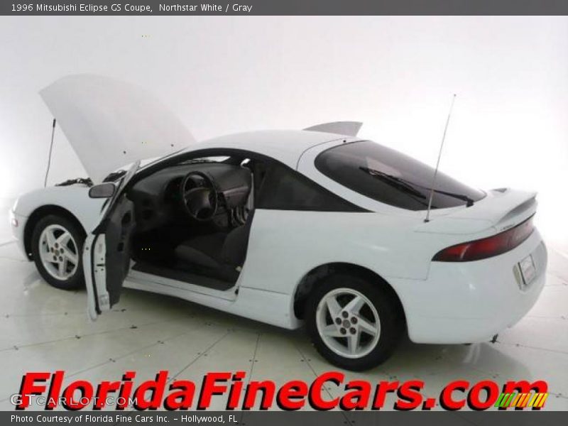 Northstar White / Gray 1996 Mitsubishi Eclipse GS Coupe