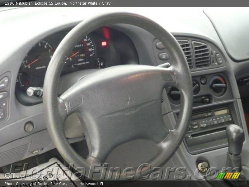 Northstar White / Gray 1996 Mitsubishi Eclipse GS Coupe