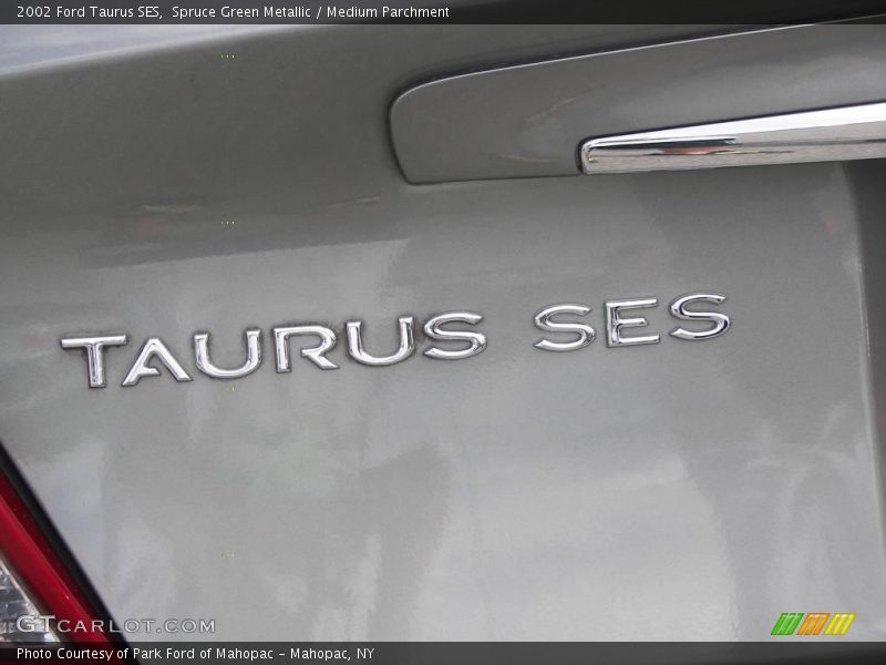 Spruce Green Metallic / Medium Parchment 2002 Ford Taurus SES