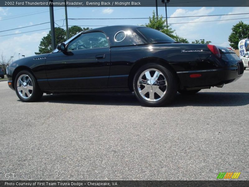 Evening Black / Midnight Black 2002 Ford Thunderbird Premium Roadster