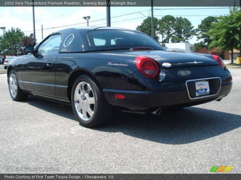 Evening Black / Midnight Black 2002 Ford Thunderbird Premium Roadster