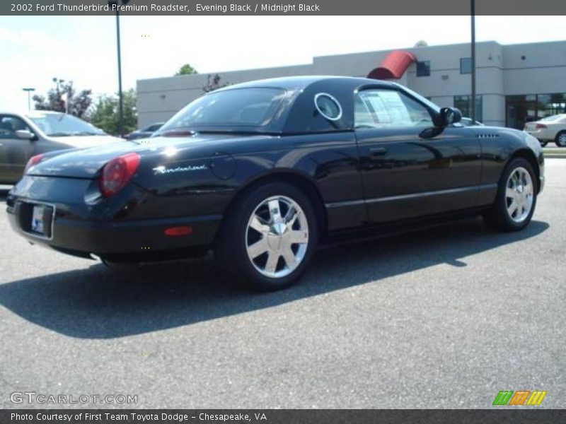 Evening Black / Midnight Black 2002 Ford Thunderbird Premium Roadster