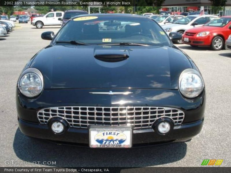 Evening Black / Midnight Black 2002 Ford Thunderbird Premium Roadster