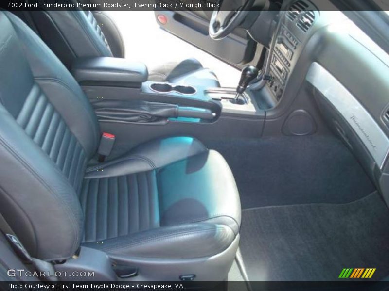 Evening Black / Midnight Black 2002 Ford Thunderbird Premium Roadster
