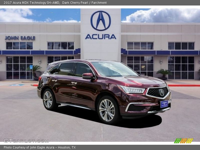 Dark Cherry Pearl / Parchment 2017 Acura MDX Technology SH-AWD