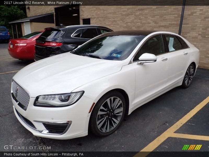 White Platinum / Ebony 2017 Lincoln MKZ Reserve