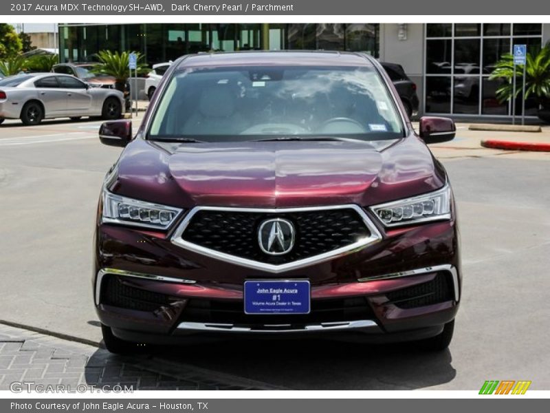 Dark Cherry Pearl / Parchment 2017 Acura MDX Technology SH-AWD