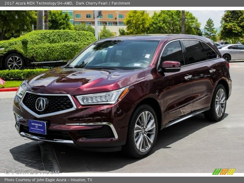 Dark Cherry Pearl / Parchment 2017 Acura MDX Technology SH-AWD