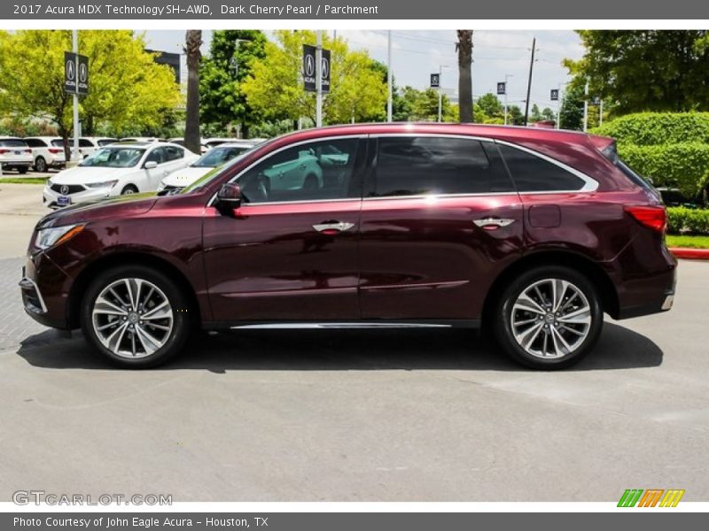 Dark Cherry Pearl / Parchment 2017 Acura MDX Technology SH-AWD