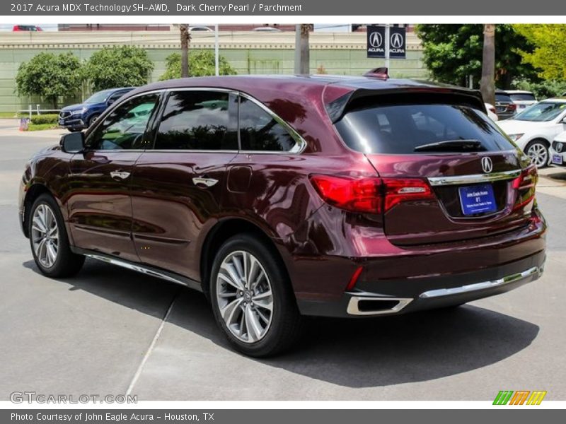 Dark Cherry Pearl / Parchment 2017 Acura MDX Technology SH-AWD