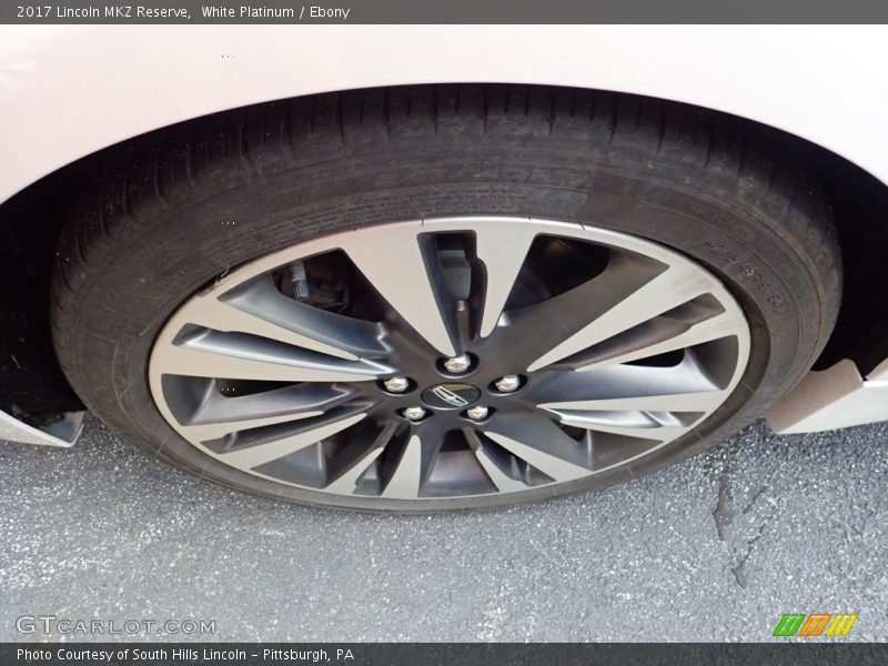 White Platinum / Ebony 2017 Lincoln MKZ Reserve