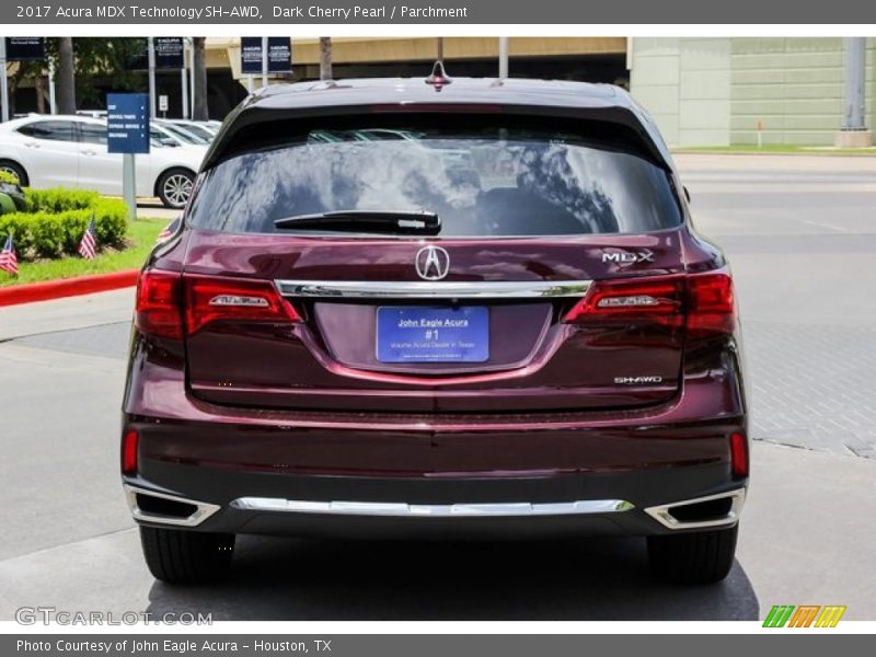Dark Cherry Pearl / Parchment 2017 Acura MDX Technology SH-AWD