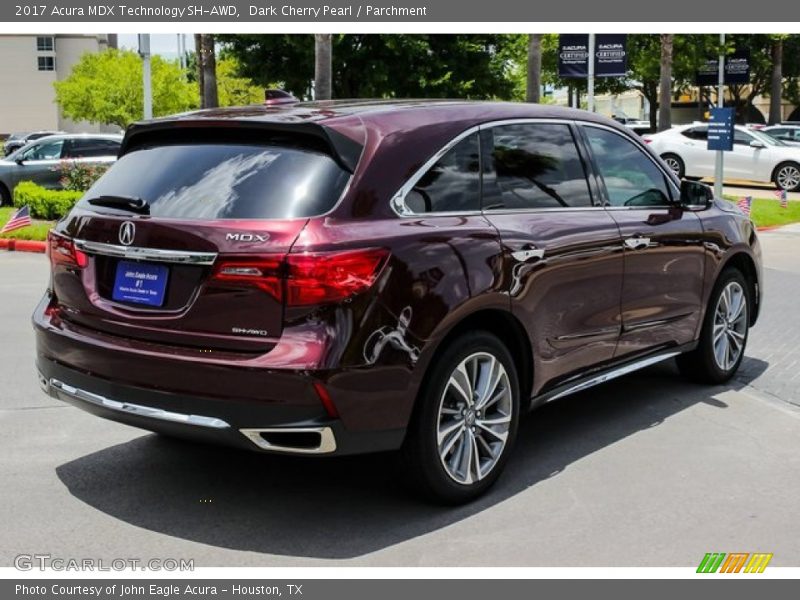 Dark Cherry Pearl / Parchment 2017 Acura MDX Technology SH-AWD