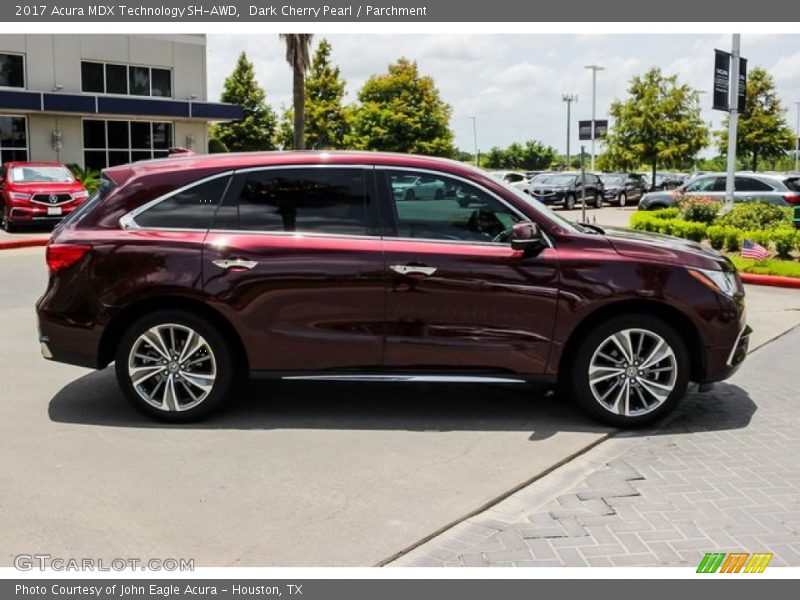 Dark Cherry Pearl / Parchment 2017 Acura MDX Technology SH-AWD
