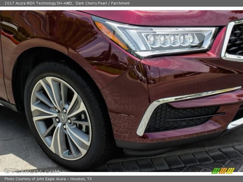 Dark Cherry Pearl / Parchment 2017 Acura MDX Technology SH-AWD