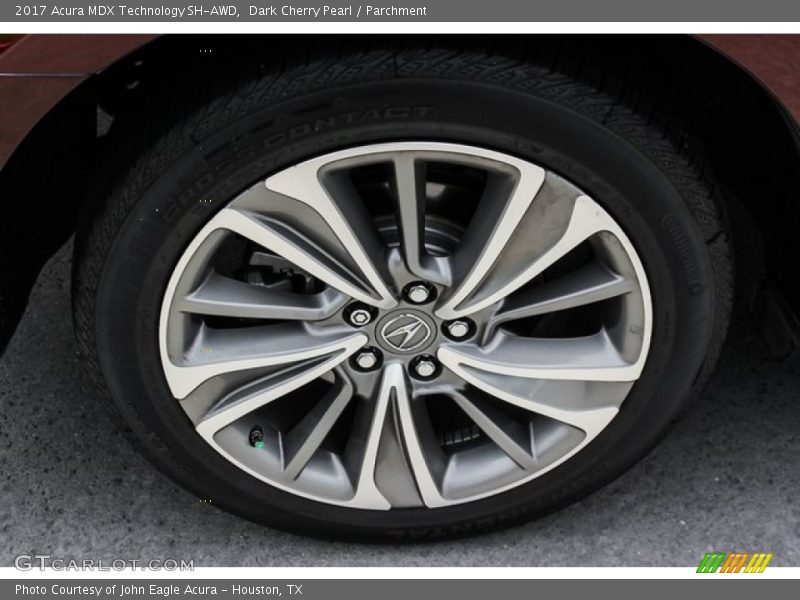 Dark Cherry Pearl / Parchment 2017 Acura MDX Technology SH-AWD