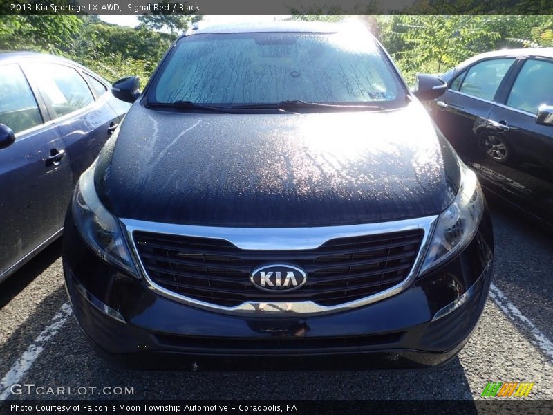 Signal Red / Black 2013 Kia Sportage LX AWD