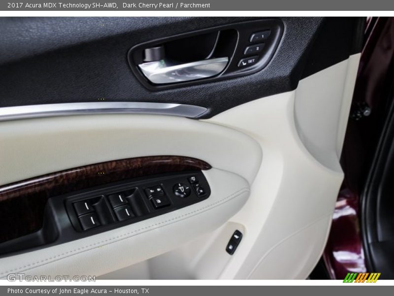 Dark Cherry Pearl / Parchment 2017 Acura MDX Technology SH-AWD