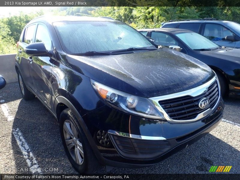 Signal Red / Black 2013 Kia Sportage LX AWD