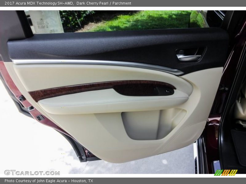 Dark Cherry Pearl / Parchment 2017 Acura MDX Technology SH-AWD