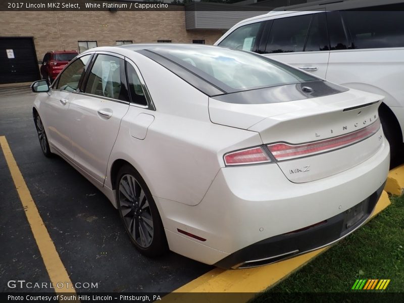 White Platinum / Cappuccino 2017 Lincoln MKZ Select
