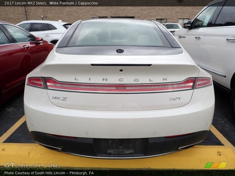White Platinum / Cappuccino 2017 Lincoln MKZ Select