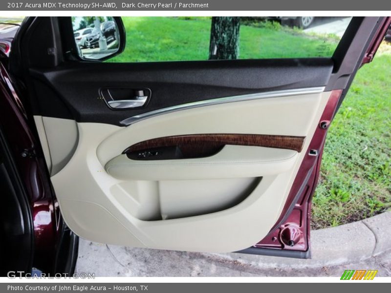 Dark Cherry Pearl / Parchment 2017 Acura MDX Technology SH-AWD