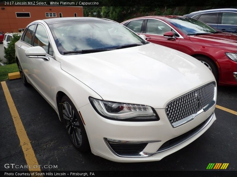 White Platinum / Cappuccino 2017 Lincoln MKZ Select